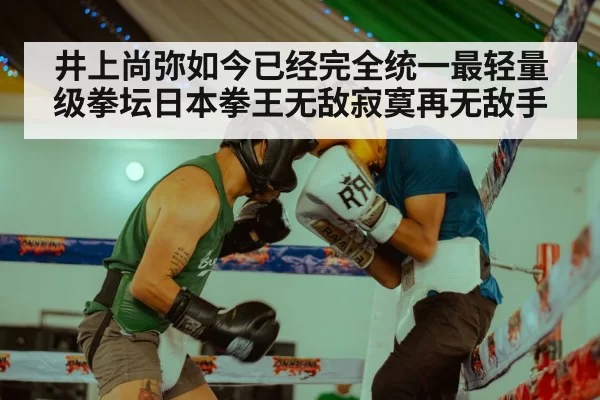 井上尚弥如今已经完全统一最轻量级拳坛日本拳王无敌寂寞再无敌手